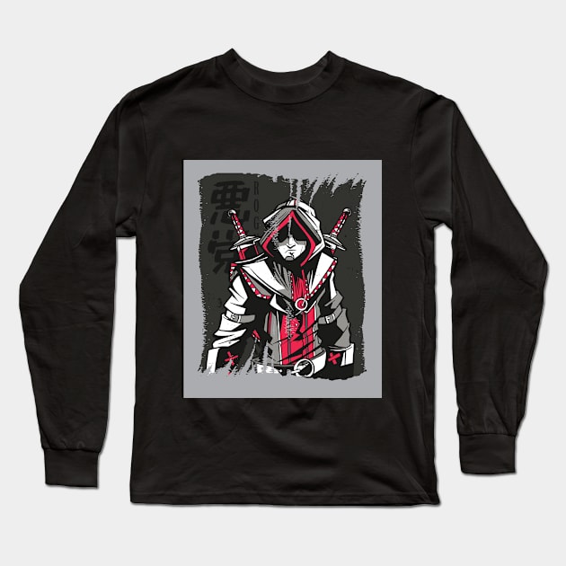 Ninja Anime Manga Cool Funny Long Sleeve T-Shirt by Upswipe.de